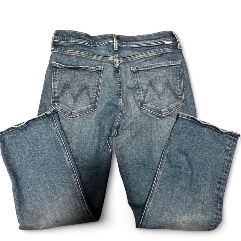 MOTHER The Tripper Ankle Work Hard Play Hard Light Blue Jeans Size 33 - Picture 7 of 12
